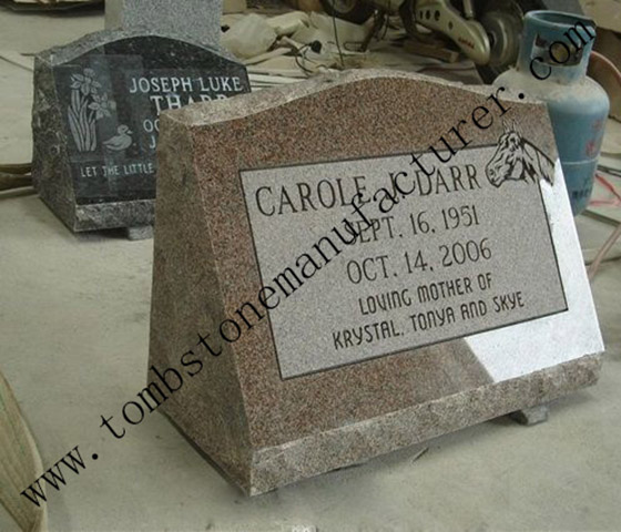 mahogany granite slant marker1 - Click Image to Close